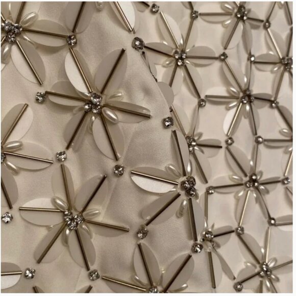 Ted Baker Aaina Embellished Maxi Dress gown white gold size 2 nwot - Picture 9 of 16